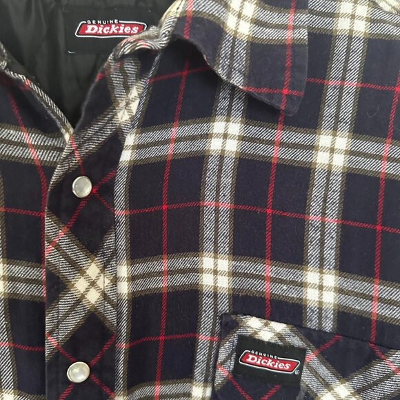 Vintage Dickies Flannel Shirt Winter Jacket - Picture 3 of 8